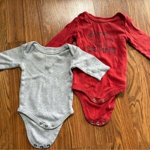Joe Fresh Red and Gray Kids One Pieces